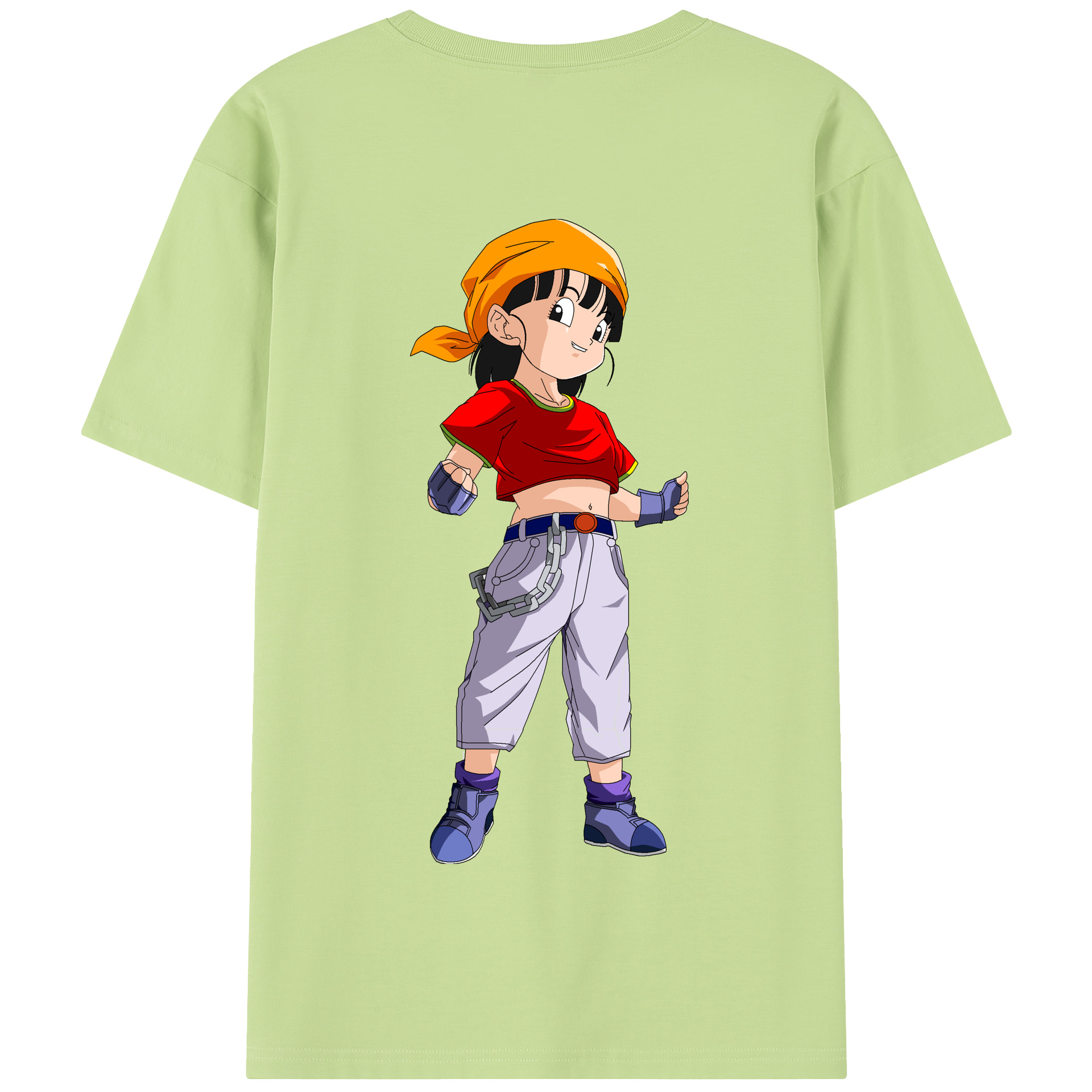 （画像用） ドラゴンボール パン DRAGON BALL Pan 綿100％半袖Tシャツ（背面プリント）